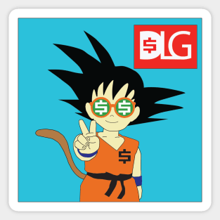 Money Kid Goku Sticker